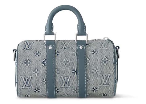 louis vuitton keepall bandouliere 25 monogram washed denim canvas|louis vuitton keepall 60 price.